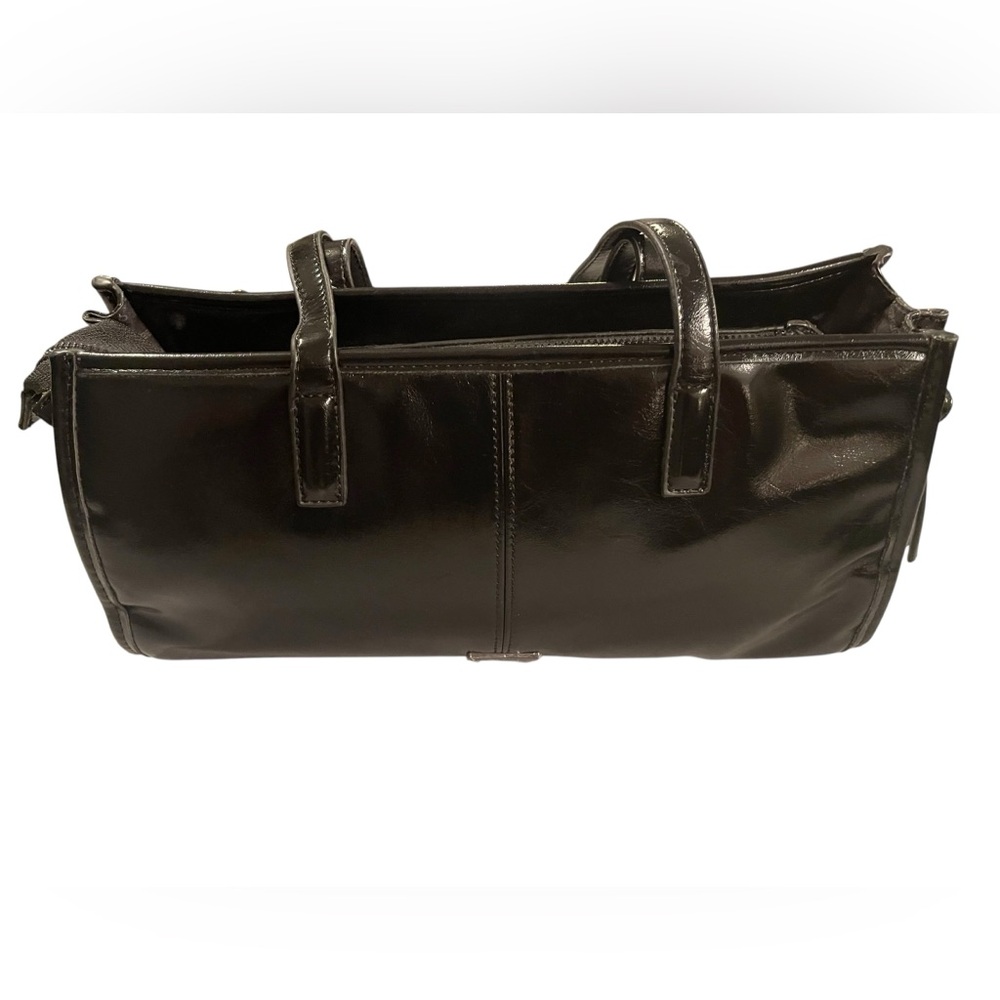 ALDO Glossy Black Shoulder Bag NWT - Picture 3 of 6
